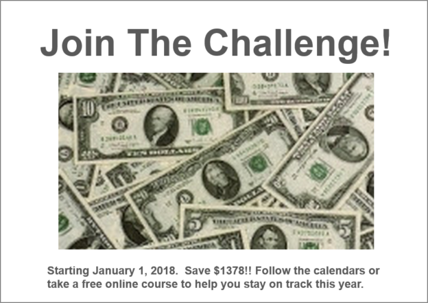 2018 52 week savings challenge